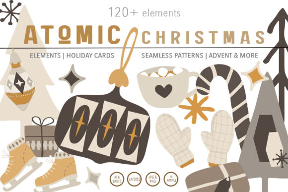 Atomic Christmas: Bold Holiday Illustrations