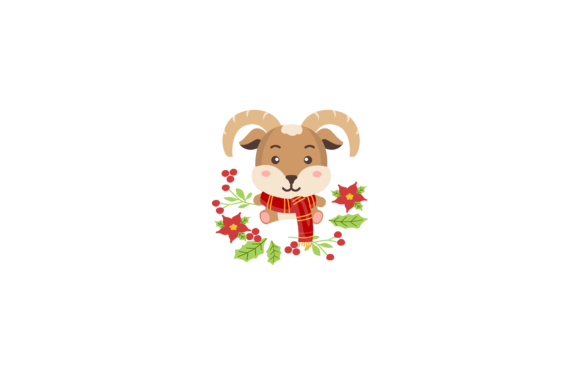 Christmas Animal Winter Decoration: Festive Illustrations