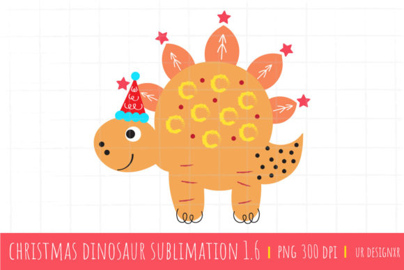 Christmas Dinosaur Sublimation 1.6: Festive Illustrations