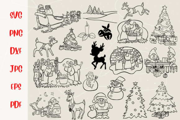 Christmas Doodle SVG Clipart: A Designer's Review