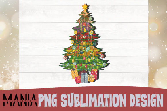 Christmas Tree Sublimation Design: Festive Illustrations