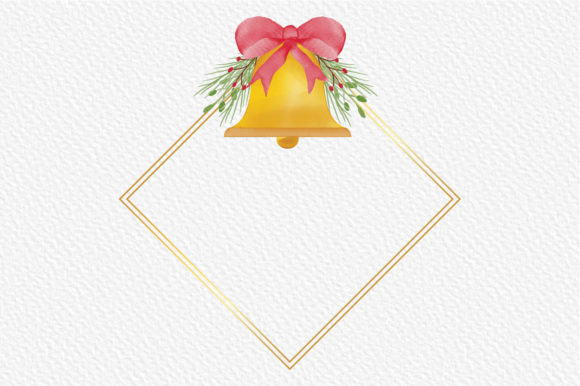 Christmas Watercolor Frame 8: Premium Illustrations