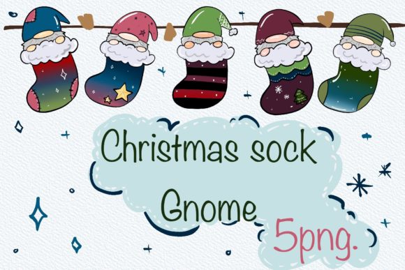 Cute Gnome Christmas Socks: Festive Illustrations Review