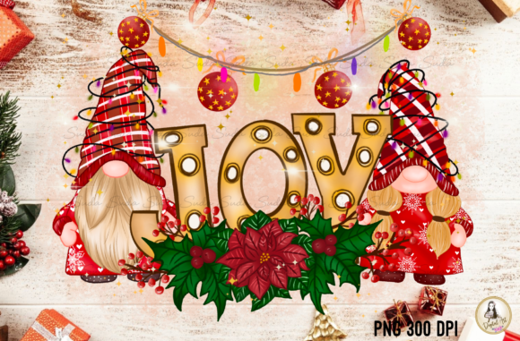 Gnomes Christmas Cute Joy Sublimation: Illustrations Review