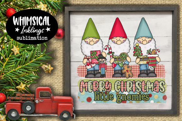 Merry Christmas Little Gnomies: Festive Illustrations