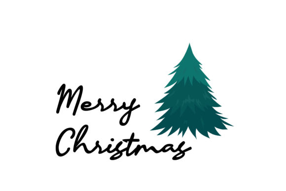 Merry Christmas Pine Tree Greeting: Illustrations Review