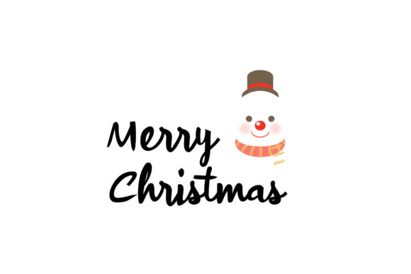 Merry Christmas Snowman Greeting: Festive Illustrations