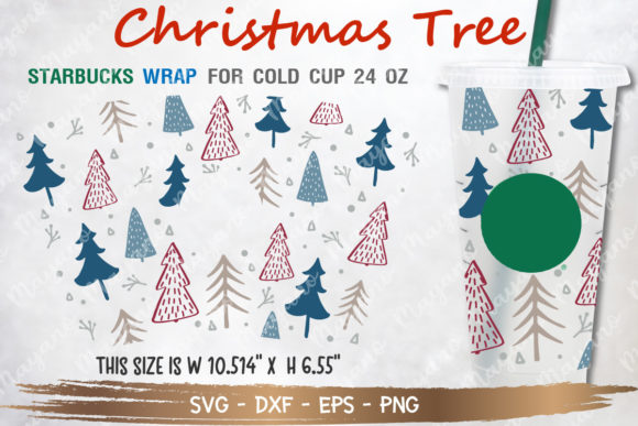 Review: Christmas Tree Cold Cup 24oz SVG for Illustrations