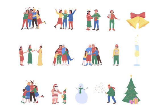 Review: Family on Christmas Semi Characters Set for Holiday Stitching