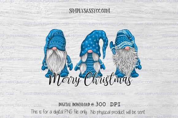 Review: Merry Christmas Gnome, Blue, Sublimation Design