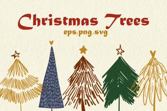 Review: Modern Christmas Trees Illustration for Holiday Stitching