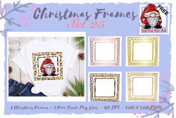 Review: Sublimation Christmas Frames Set 25 for Holiday Stitching