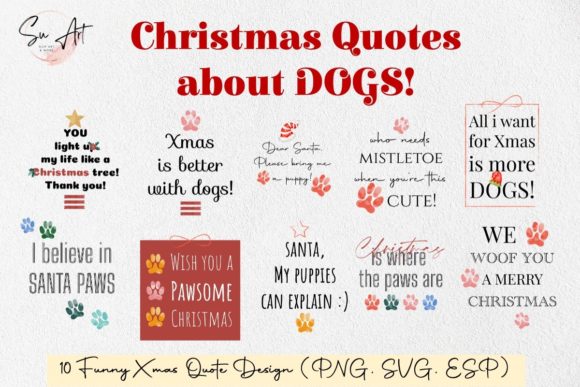 Reviewing 10 Funny Christmas Quotes About DOGS Illustrations