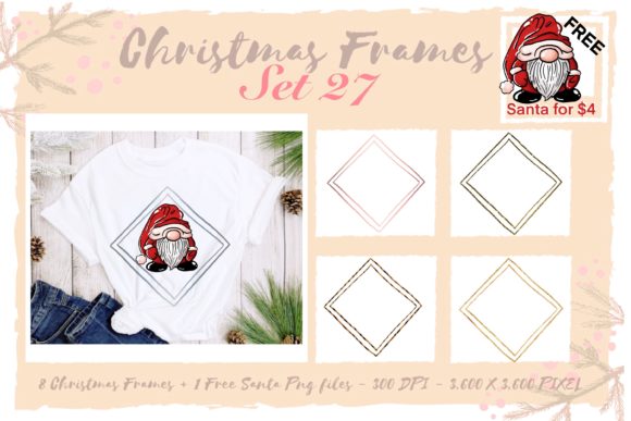Reviewing Sublimation Christmas Frames Set 27 Illustrations